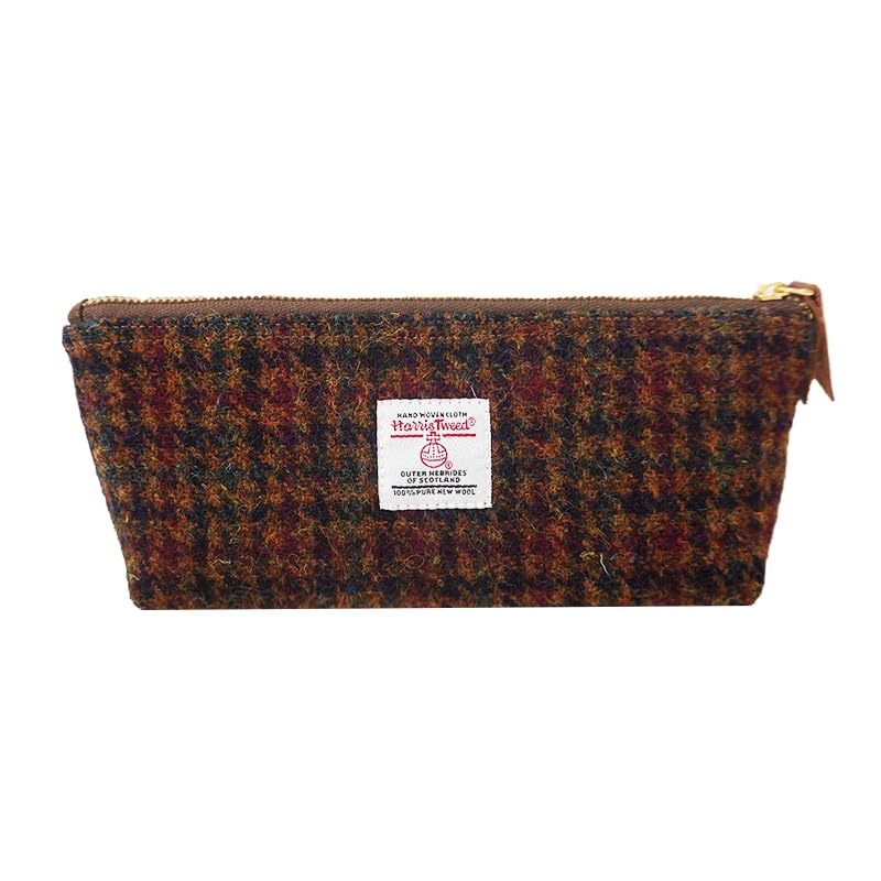 TAILORMAP Harris Tweed Triangle Pencil Case Creative Stationery Sundries Large Capacity Portable - No.699
