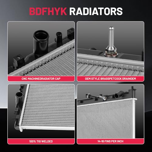 Image of BDFHYK 2986 Aluminum Radiator for Mazda CX-9 2007-2015