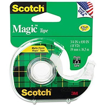 Scotch Magic Bureau ruban adhésif transparent dévidoir rechargeable