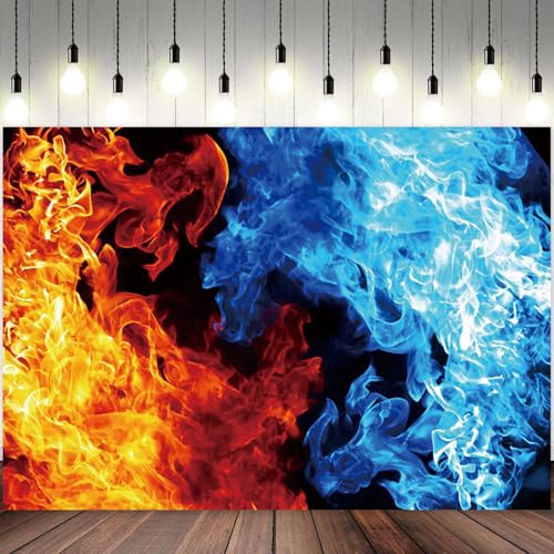 Fondo fotográfico vinílico 7x5ft Ice and Fire miniatura 2