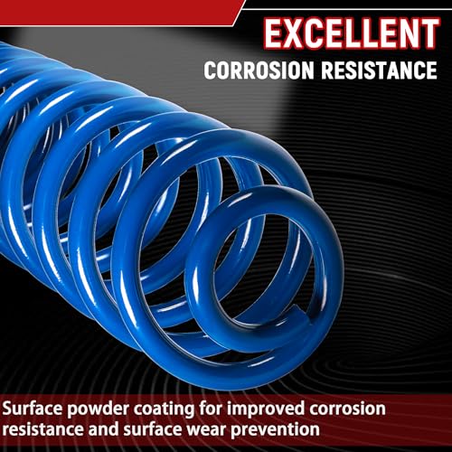 Image of 2PCS 1 inch-3.5 inch Lift Rear Heavy Duty Coil Spring for 2009-2018 Ram 1500 2WD 4WD with Extra 35% Load Capacity (Blue)