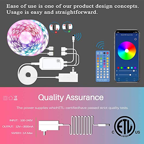 led light strip compatible with alexa