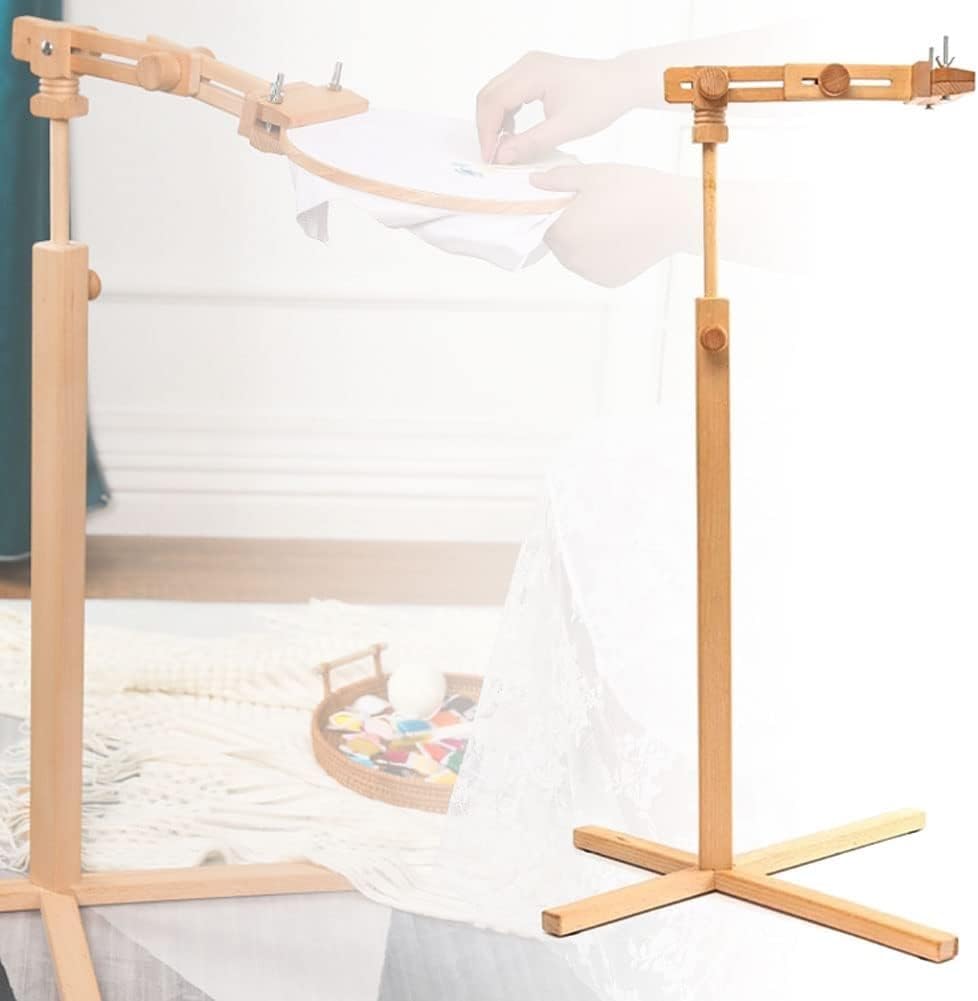 Soporte de bordado ajustable ideal para crear tus manualidades cómodamente en el salón