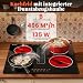 Karinear Kochfeld mit Dunstabzug 60 cm, 6000W, 4 Platten, Touch, Timer
