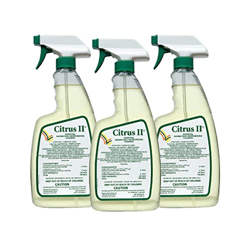 Citrus II Hospital Germicidal Deodorizing Cleaner – Fresh Citrus Scent – Disinfecting Spray Cleaner – 22 Fl Oz – Pack of 3 Citrus II Hospital Germicidal Deodorizing Cleaner – Fresh Citrus Scent – Disinfecting Spray Cleaner – 22 Fl Oz – Pack of 3