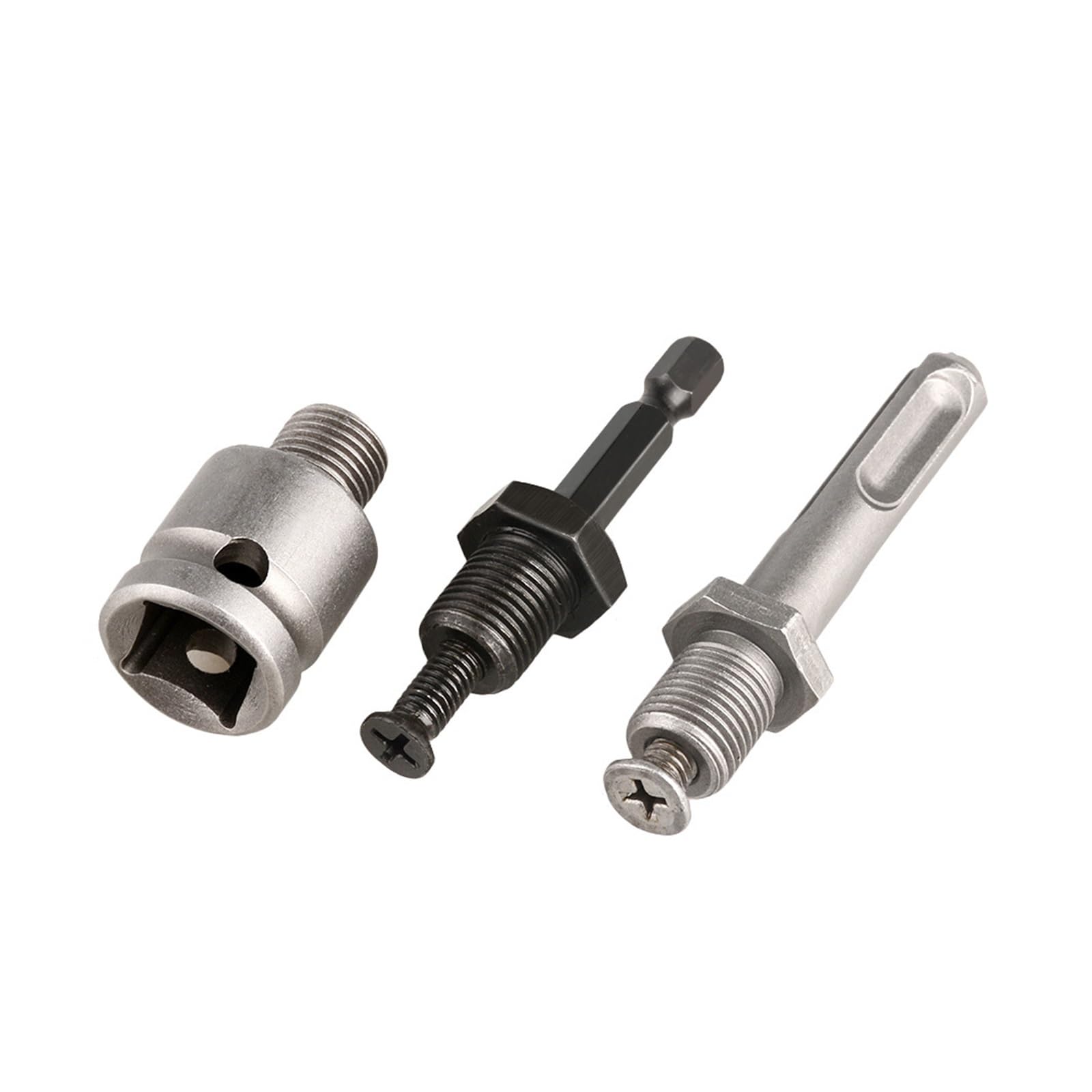 adapter uchwytu wiertarskiego, Metal Heavy Duty 1/2-20UNF 13mm bezkluczowy uchwyt wiertarski z chwytem sześciokątnym/SDS/gniazdo kwadratowe żeńskie Adapter sprzętu(Chuck and SDS Plus)