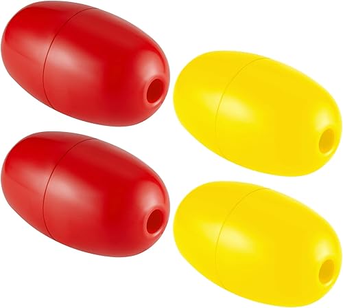 Lewtemi Buoys Flotadores de cuerda marinos, 4.72 x 2.75 pulgadas, agujero de 35 pulgadas, marcador de pesca en aguas profundas a granel para barcos,
