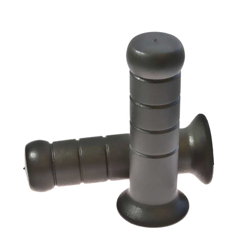 Black Closed PVC Domino Scooter Grips 22 Mm L 122 Mm For Motorcycle Parts