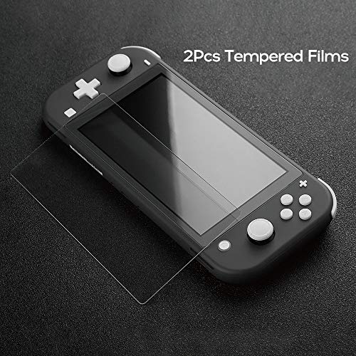 Ajcoflt GuliKit 2 Pcs Protetor de Tela de Vidro Dureza 9 H Compatível com Switch Lite Console Filme