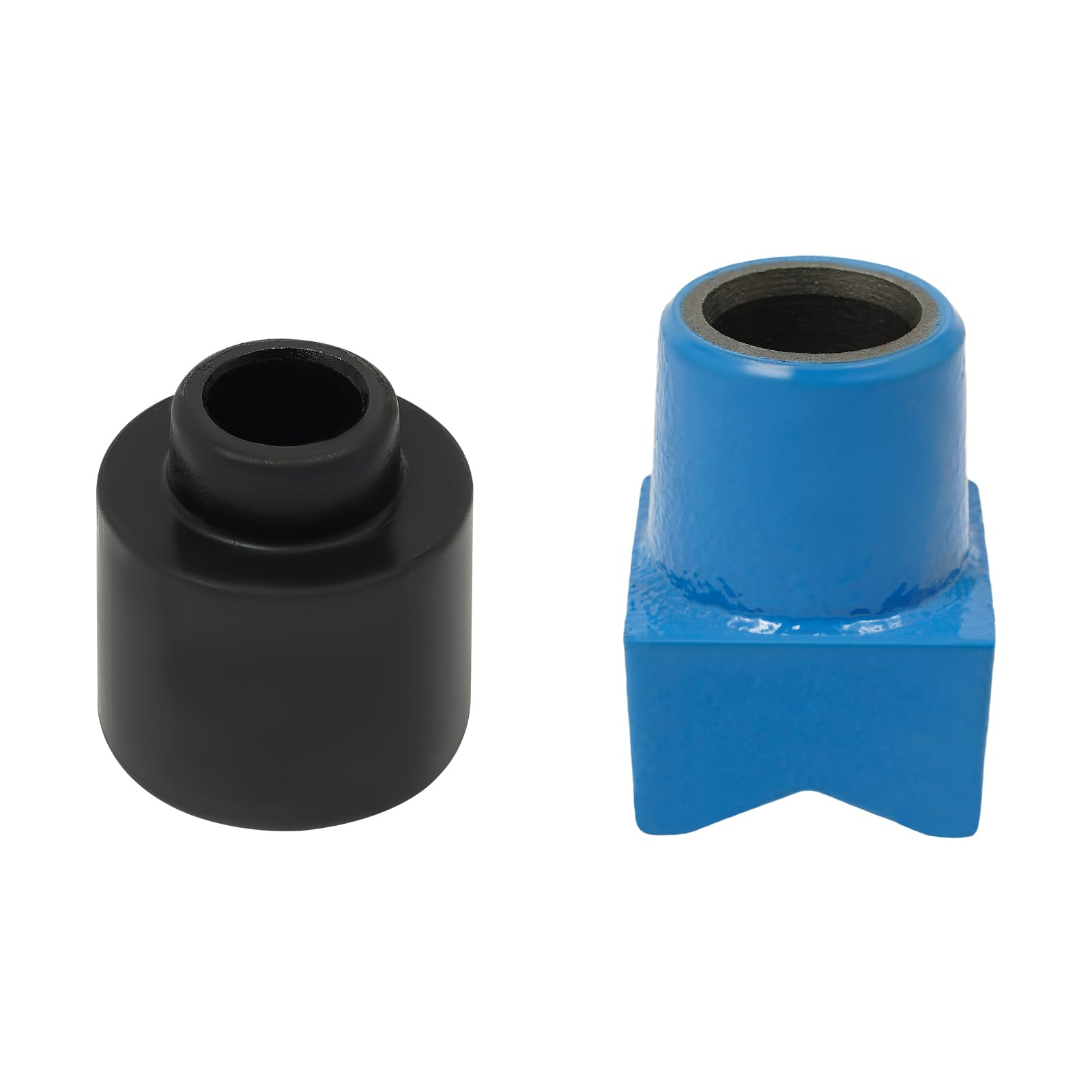 OUKANING Cric idraulico compatto 4T, per officina/garage (blu) | Sollevatore idraulico 4T, robusta struttura in acciaio, salvaspazio per aree di lavoro strette, con valigetta