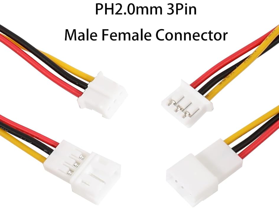 20 pares conector balance 3 pines macho y hembra con cables miniatura 3
