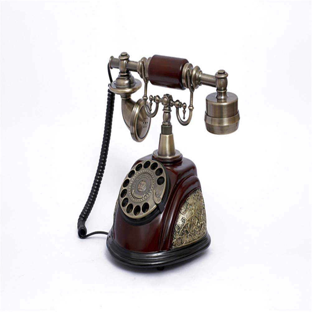Vecchio Telefono Fisso, Telefono rotativo Vintage Telefono Antico Telefono Fisso con Telefono Fisso di riselezione per Telefono da Ufficio Soggiorno casa Telefono retrò con Telefono rotativo,C