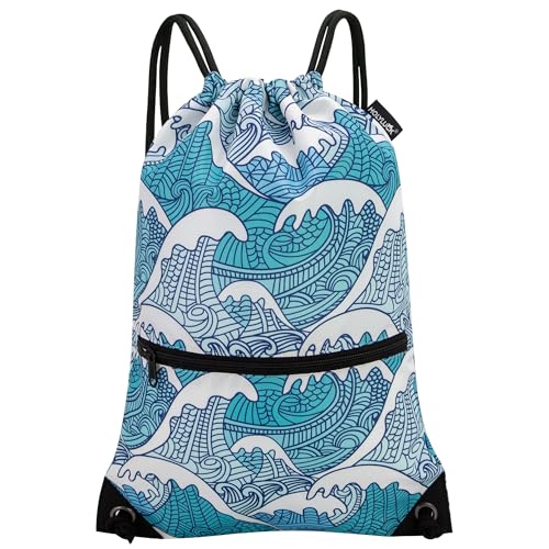 Image of HOLYLUCK Drawstring Backpack Bag Sport Gym Sackpack