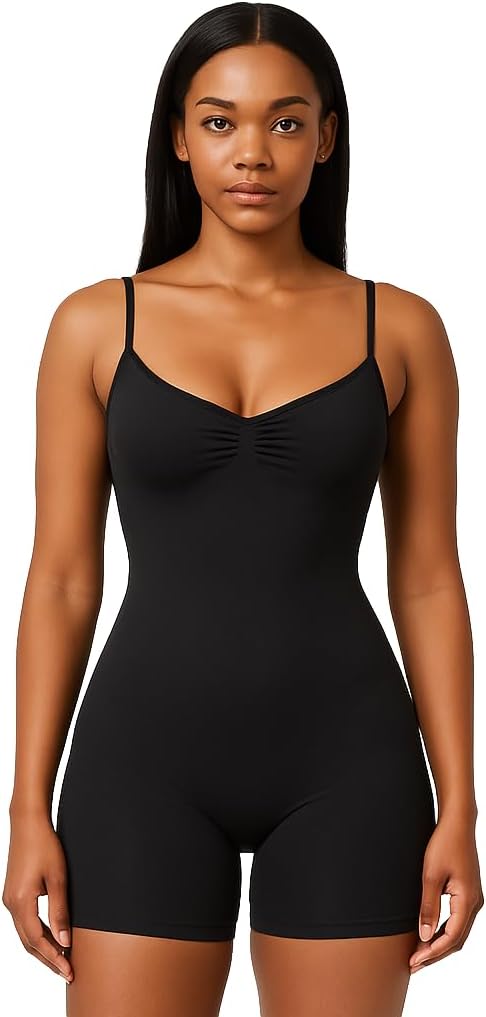 Lands' End Womens Mid Thigh Bodysuit Contour Flex Bodysuits