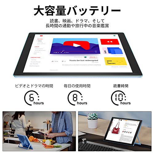 Tjd Android 11 Tablet 10.1 Inch Tablets With Stand, 4Gb Ram 128Gb Rom 512Gb Expandable, Quad-Core Processor, Google Gms Tablet, 6000Mah Fast Charge, 8Mp Dual Camera, 2.4G/5G Wifi6, Ips Hd Touch Screen #TOP2