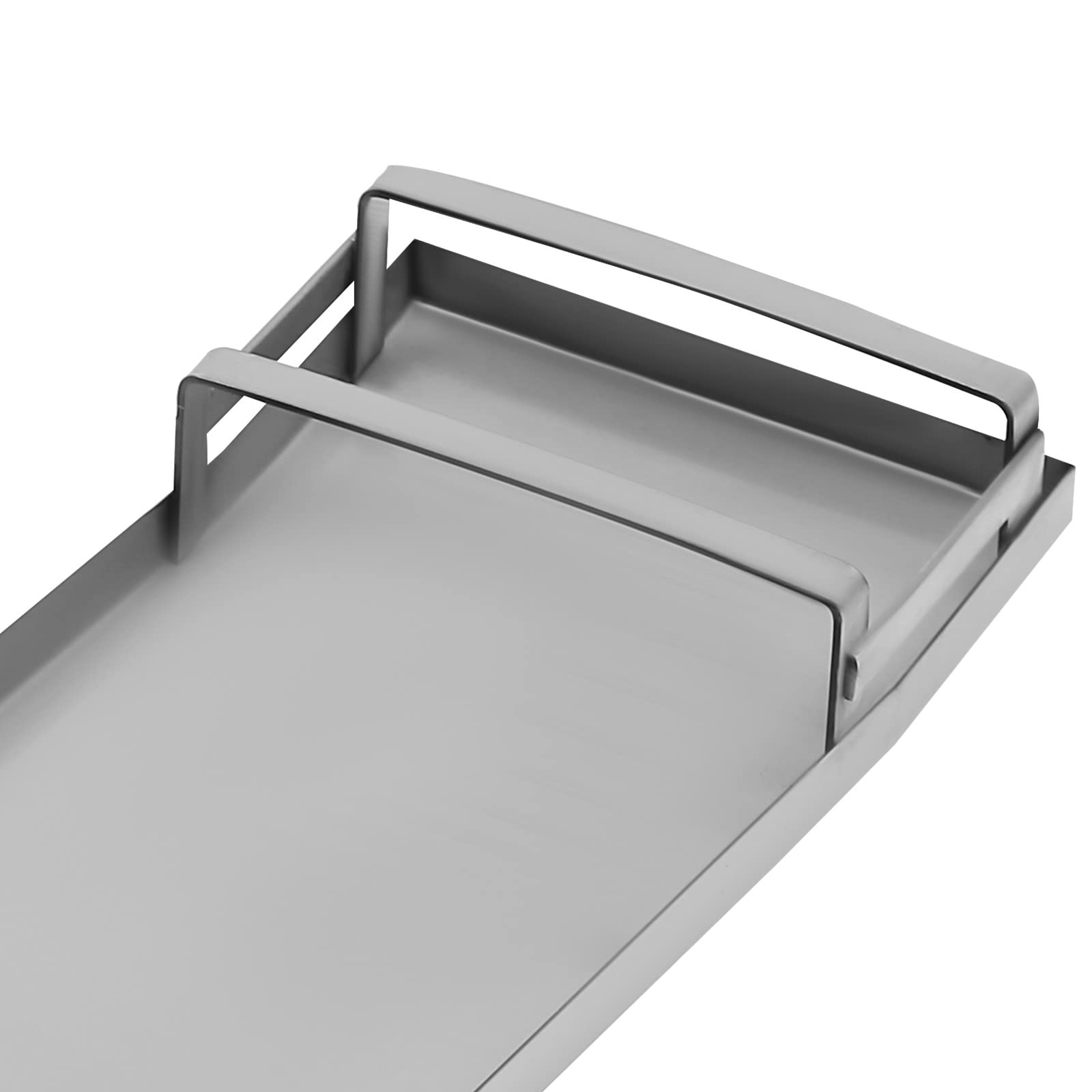 Ginocchiere per cemento, 75 x 20 cm, in acciaio inox, per calcestruzzo, ginocchiere per calcestruzzo, paio di piedini mobili