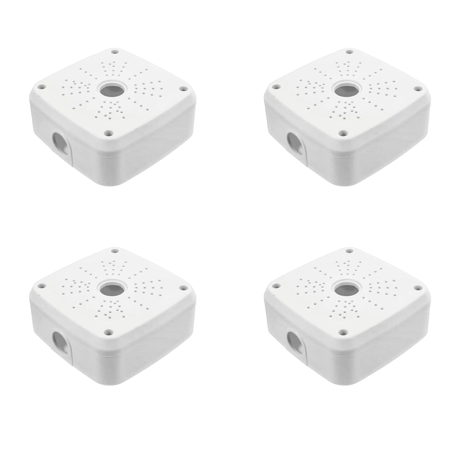 5x5” Square Waterproof PVC Junction Box for CCTV Camera, Heavy Duty Outdoor Electrical Enclosure, 3 Entry Inlets, Wire Protection – Pack of 2 — Amazon image 7