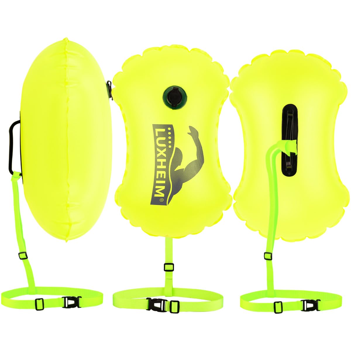 LUXHEIM Swim Buoy Tow Floats for Open Water Swimming Highly Visible Swim Float Waterproof Inflatable PVC Tow Float for Triathlons - Image 9