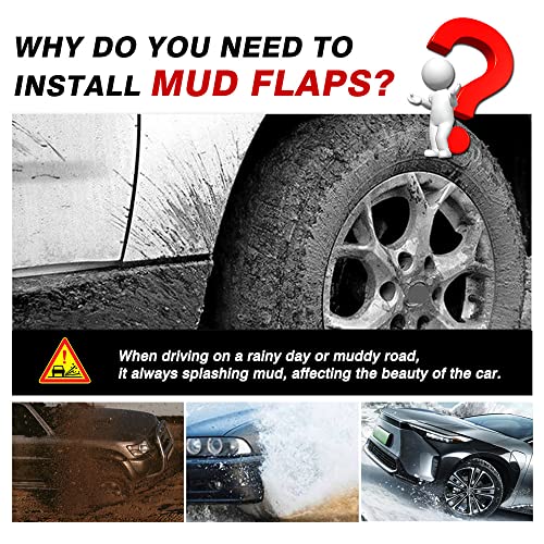 Image of Autorder Mud Flaps Splash Guards for 2023-2025 2026 bZ4X /Subaru Solterra Accessories Mudflap Fender Flares Front and Rear Mud Guard Set 4PCS