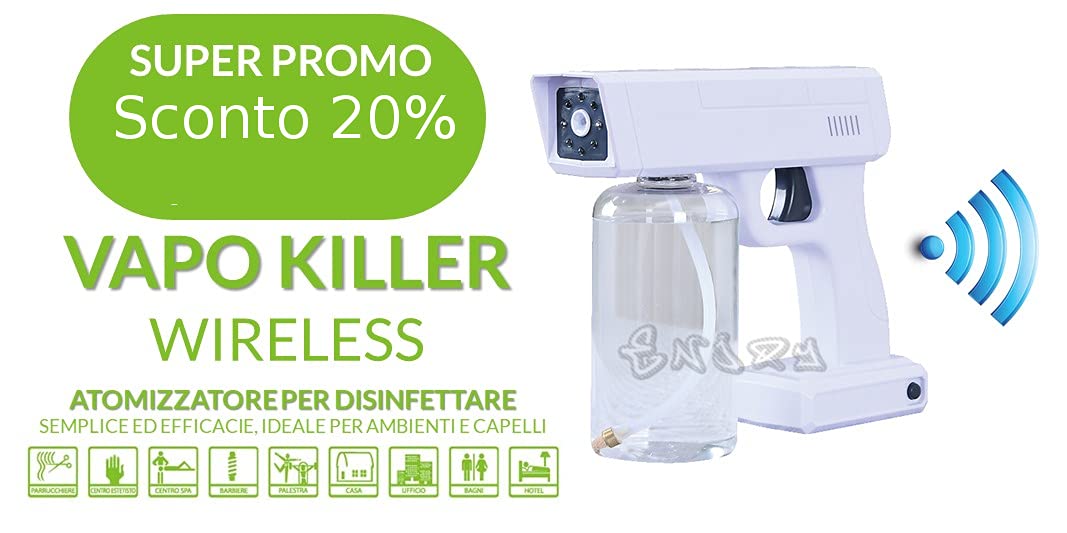 Sterilizzatore UV Professionale, Sanificatore UV wireless Sterilizzazione Rapida per ambienti, pavimenti oggetti e utensili, auto, Vaporizzatore e Sanificatore, Estetica, Negozio, Parrucchiere