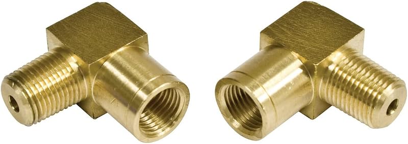 Adaptador de linha de freio EMPI 10 mm x 1,0 para 1/8 NPT, conexão flare – Par