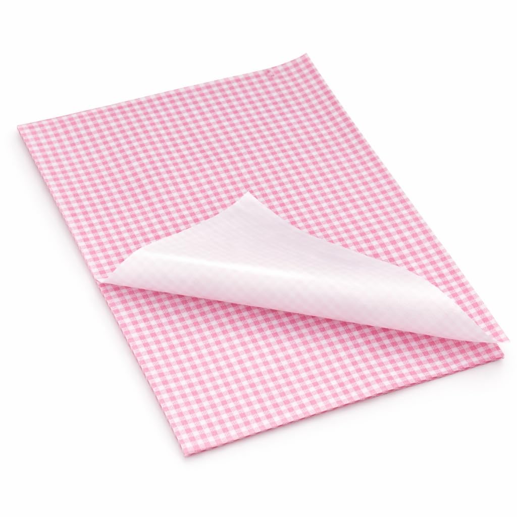 Papier Alimentaire Duplex Satiné Fond Rose – 40x50 cm – 10 kg – Papier d’Emballage Alimentaire Professionnel pour Boucherie, Fromagerie, Poissonnerie, Charcuterie, Traiteur et Cuisine Professionnelle