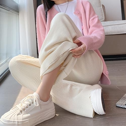 Pantalon en tricot de qualité supérieure : coupe large et finitions soignées - 5