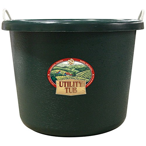 Emsco Group 2651 17.5 Gallon Maintenance Cleaning Growing and More-Hunter Green Utility Tub