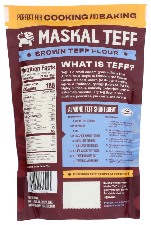 Miniatura 2 de Maskal Teff Harina de Teff marrón, 14 onzas