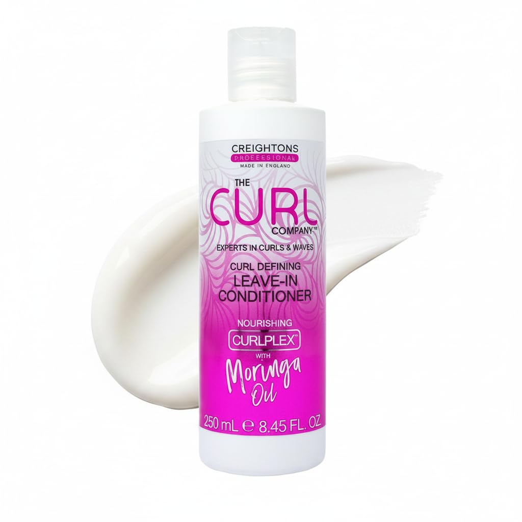 The Curl Company Curl Defining Leave-In Conditioner (250ml) - Professionally Formulated with Nourishing Curplex with Moringa Oil. Experts in Curls & Waves