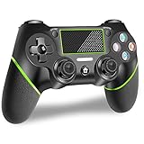 🎮【Wiederaufladbare Lithiumbatterie】Der Controller verfügt über eine wiederaufladbare Lithiumbatterie. Sie können den Controller mit einem Ladegerät für die PS4-Konsole / den PC / das Mobiltelefon mit einem USB-Kabel aufladen. Und es ist mit Ladeanzeige und Low-Power-Anzeigefunktion.