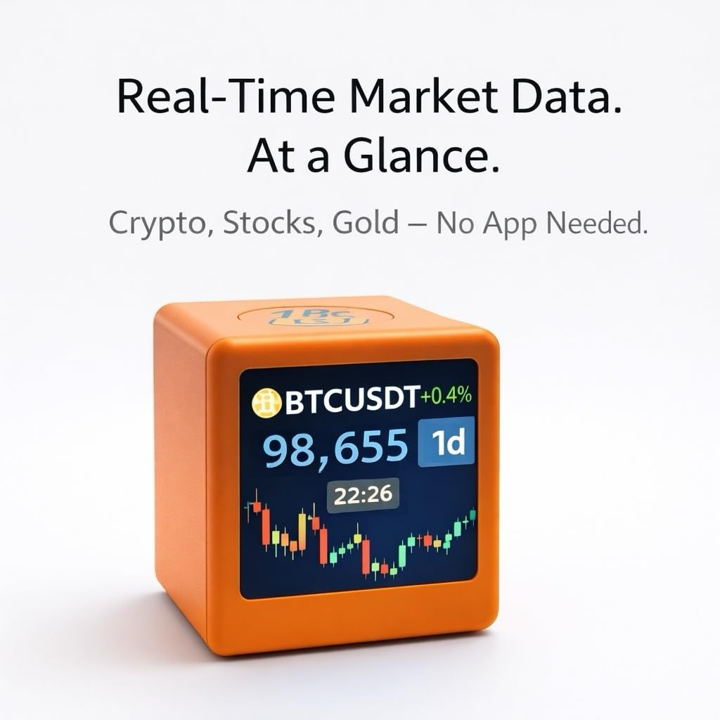Criptovalute in tempo reale, azioni statunitensi e display oro con meteo, orologio e foto, regalo creativo per marito, fidanzato o donne