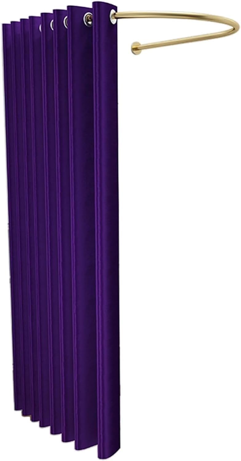 Vestiaire portable occultant violet 216x203 cm avec tringle