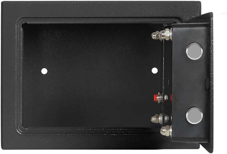 Lovndi Electronic Security Samll Safe Box, 0.17 Cubic Feet Digital Deposit Box for Home Office Hotel Business, Lock Box for Cash Jewelry Storage, Black : Office Products