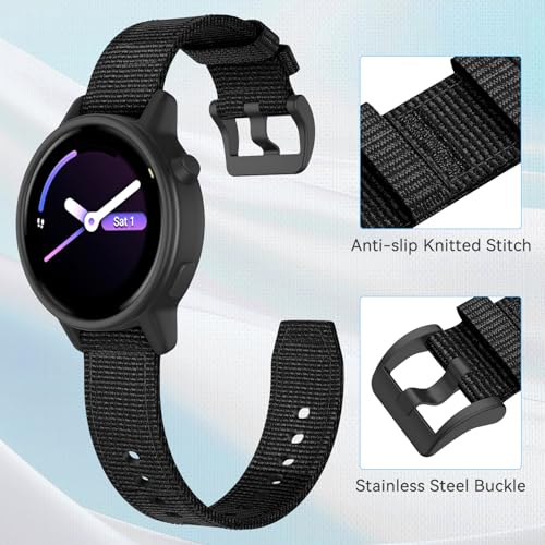 Correa de nylon 20mm para Garmin Vivoactive miniatura 4
