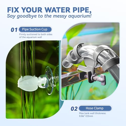 [New Upgrade] Poafamx Aquarium Chiller 42Gal Water Chiller for Fish Tank 1/10 HP Aquarium Cooler with Touch Screen Quiet Refrigeration Compressor Saltwater Freshwater for Fish Axolotl Hydroponic Coral - Thumbnail 5