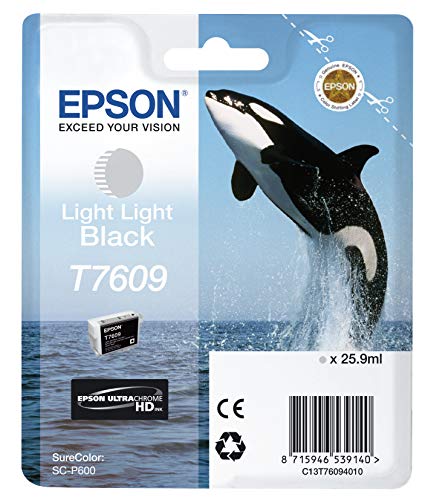 Epson C13T76094010 T7609 Cartucho de tinta, negro claro claro, genuino, Ya disponible en Amazon Dash Replenishment