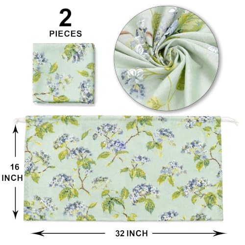 Image of Clasiko Cotton Bolster Covers Set of 2, Morning Mist, Standard Size