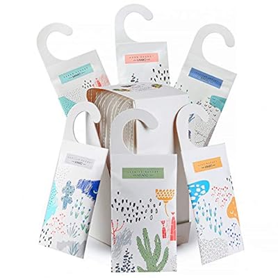 MYARO Large 12 Packs Scented Sachets for Drawer and Closet with Hanger, Long-Lasting Sachets Bags Home Fragrance Sachet 6 Scents Option- Lavender, Rose, Jasmine, Ocean, Vanilla, Lily…