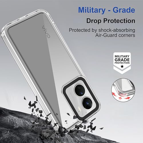 Image of amazon basics Back Case Cover for Vivo Y16 (TPU + PC Transparent)