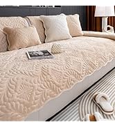 Boho Quilted Sofa Cover 27x27 - Washable Non-Slip Sectional Couch Protector For Pet Owners