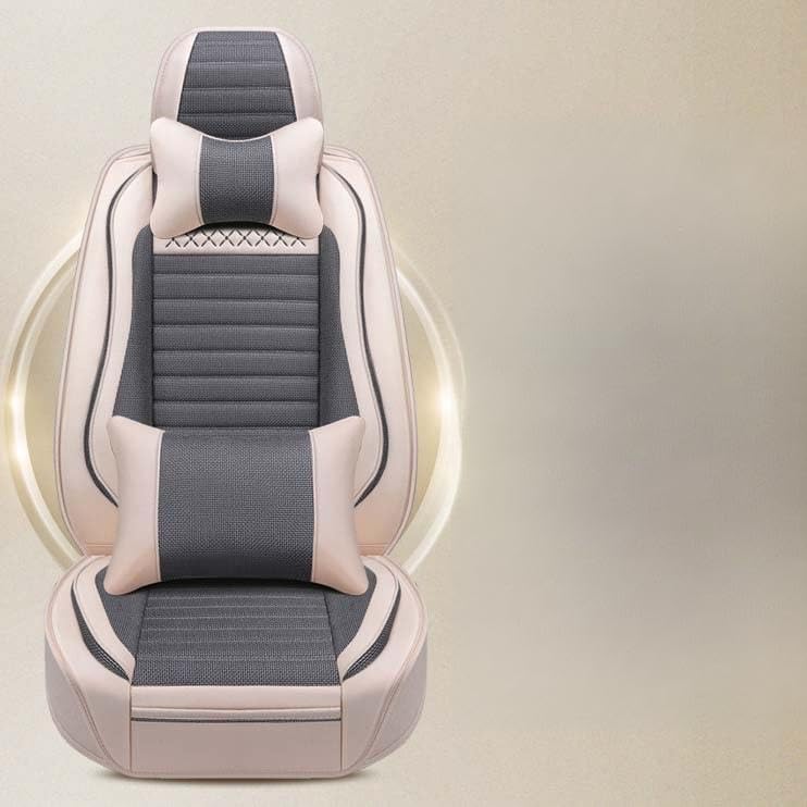 Housse de siège auto en tissu gris pour les trajets quotidiens en VW Passat et Jetta