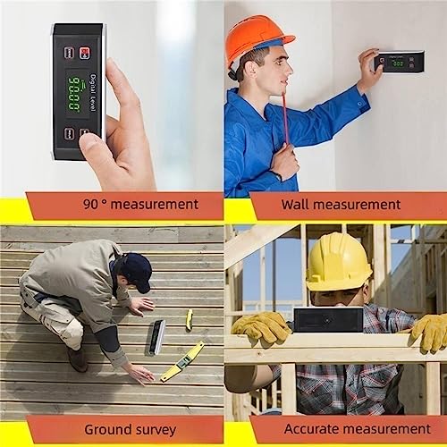 Image of Inclinometer, Digital Protractor /Level /Angle Finder and Gauge Tools with V-Groove Magnetic Base and Backlight - Dust and Waterproof IP65 Precision Smart Level(Not include battery)