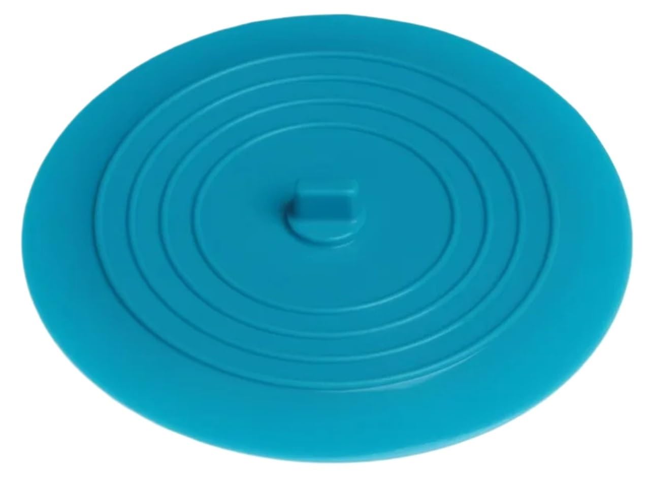 Badewannenstöpsel 3 Stück 15 cm großer Silikon-Badewannenstopper | Auslaufsichere Abflussabdeckung, Waschbecken, Haarwanne, Flachstecker, Badezimmerzubehör(Blue)