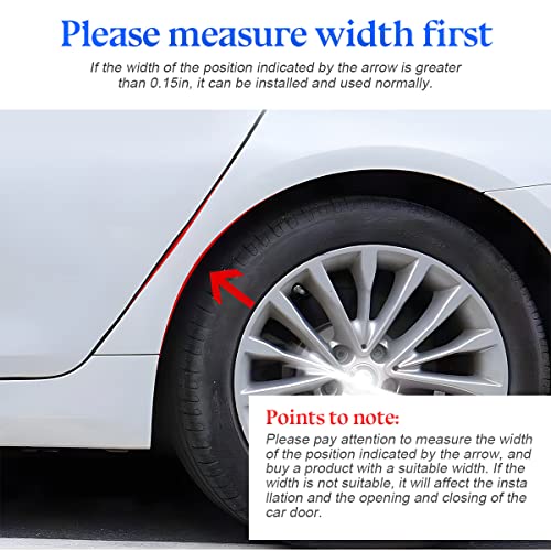 Zipelo 30Ft Car Wheel Arch Trim, Self Adhesive 3M Tape Auto Wheel Eyebrow Protector, Seal Fender Flares Arches Wing Expander Edge Anti-Collision Strip, Universal For Car And Truck Wheel Wells #TOP2