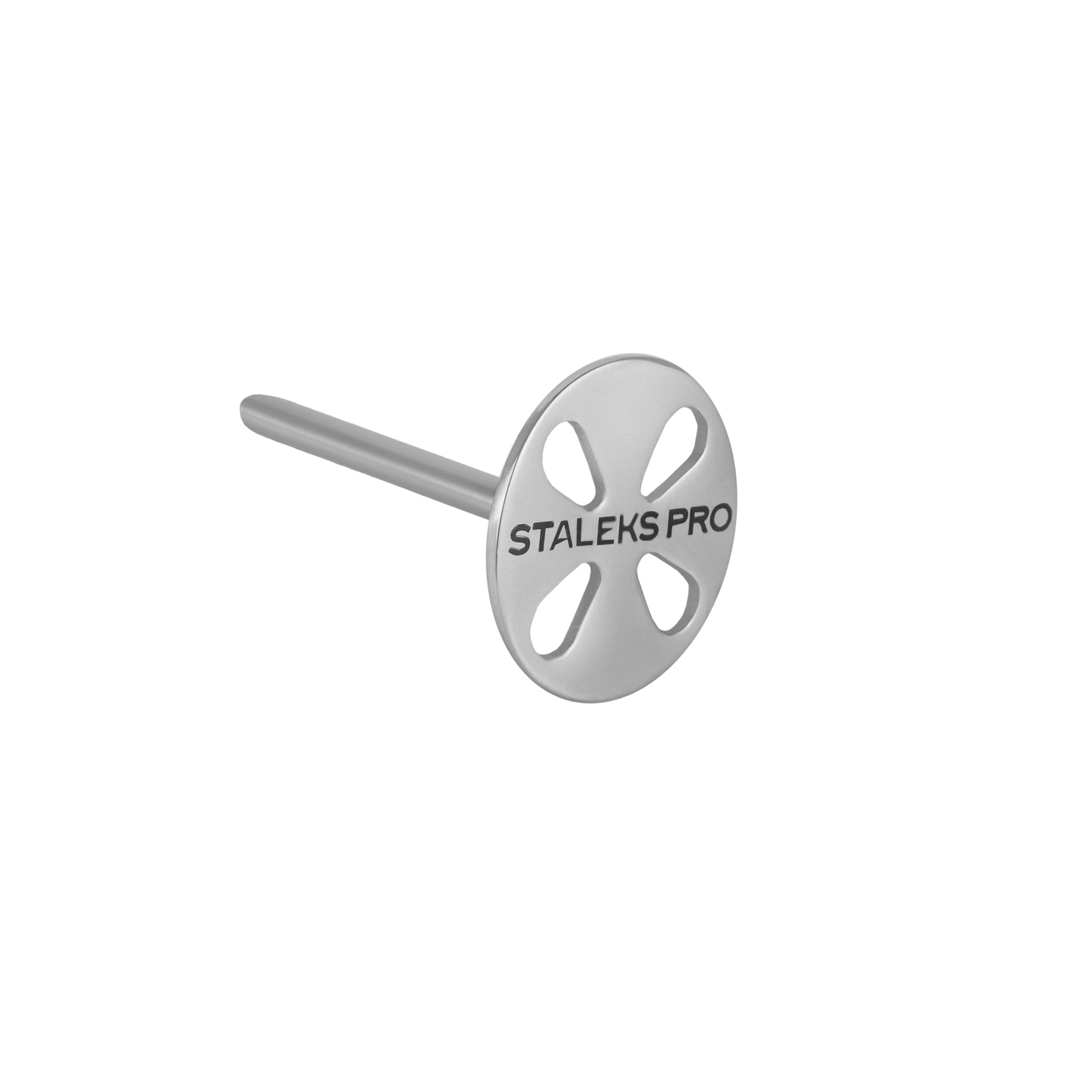 STALEKS PRO pododisk L base 2.5 cm with 5 refills 180 grit. Stainless steel. Long shaft, Silber - Image 3