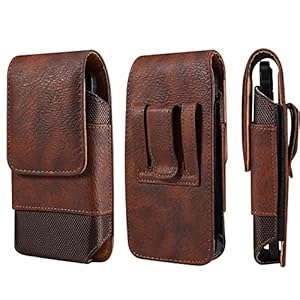 Handy Gürteltasche mit Clip Männer, Handy Gürtel Tasche Herren Leder, 7.2" Universal Smartphone Geldbörse mit Gürtelschlaufe Tragetasche Telefon Gürtelhalter Kartenschlitze Geldbörse Fanny Pack Herren
