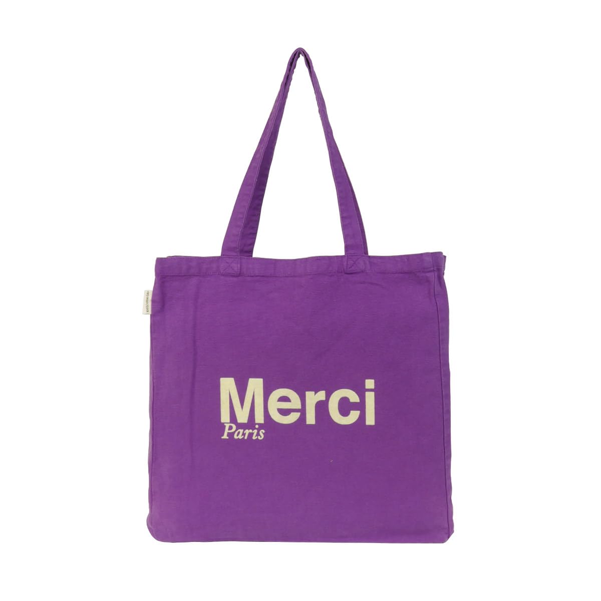 MERCI メルシー トートバッグ washedlinened bag 藤色 MERCI メルシー トートバッグ washedlinened bag 藤色