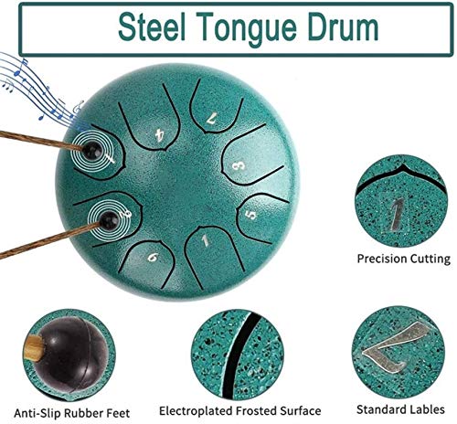 Steel Tongue Drum Percusión 6 pulgadas 8 Notas Do Mayor miniatura 7