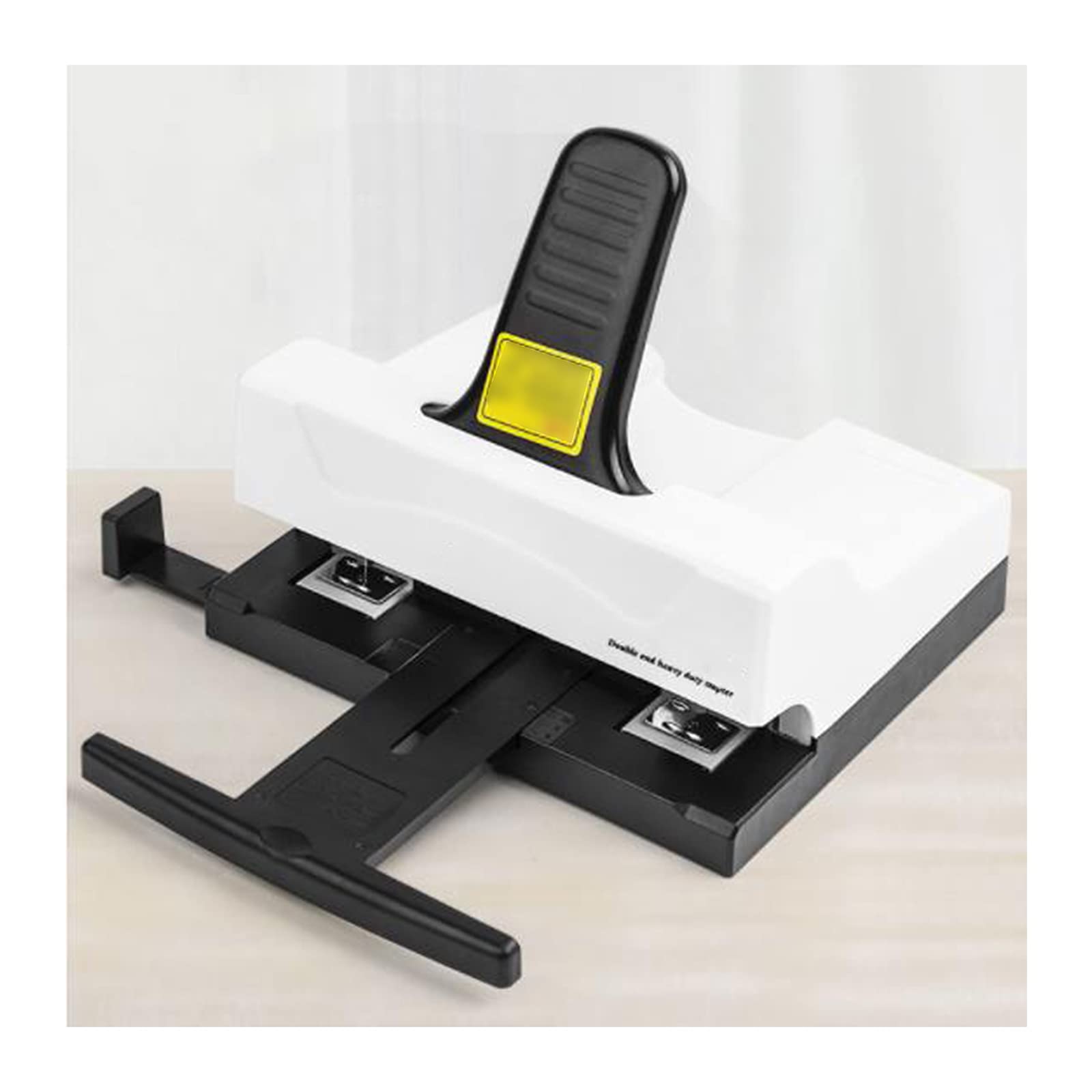 CHUANGRUN Grapadora De Trabajo Pesado, Grapadora De Escritorio De Oficina con Capacidad para 50 Hojas, Grapadora De Doble Hilera De Doble Enlace, con 5 Cajas De 24/6 Grapas, para Oficina Escolar